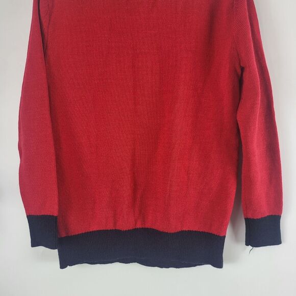 H&M Ugly Christmas Sweater S Womens Red Long Sleeve Crew Neck Pullover Holiday - Picture 10 of 10